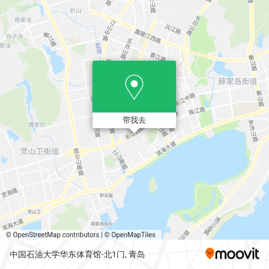 中国石油大学华东体育馆-北1门地图