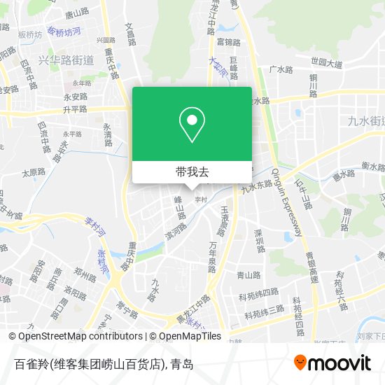 百雀羚(维客集团崂山百货店)地图