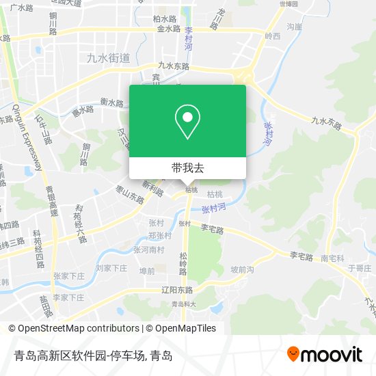 青岛高新区软件园-停车场地图