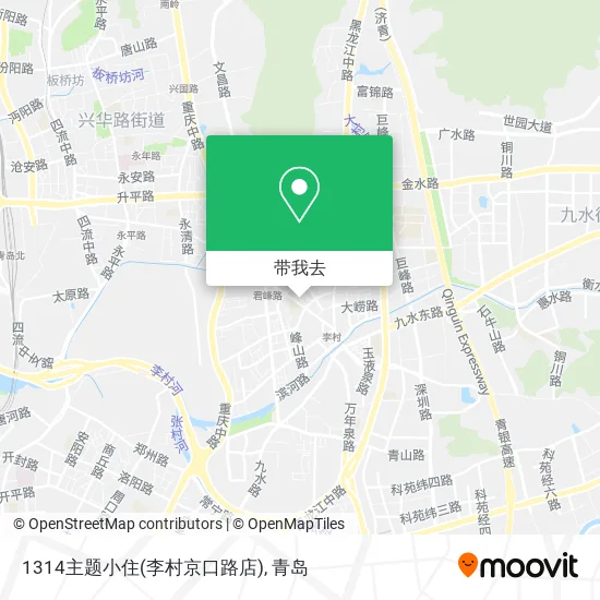 1314主题小住(李村京口路店)地图