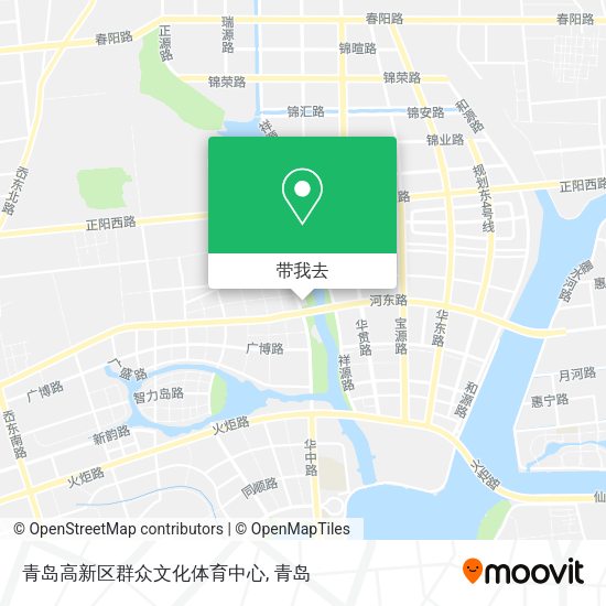 青岛高新区群众文化体育中心地图