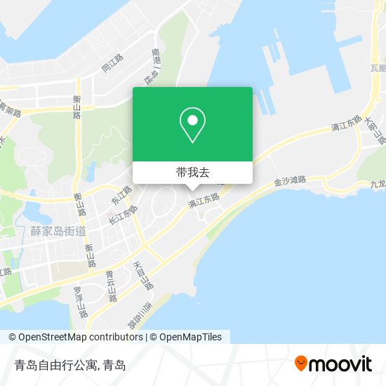 青岛自由行公寓地图