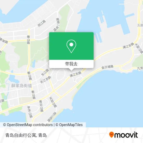 青岛自由行公寓地图