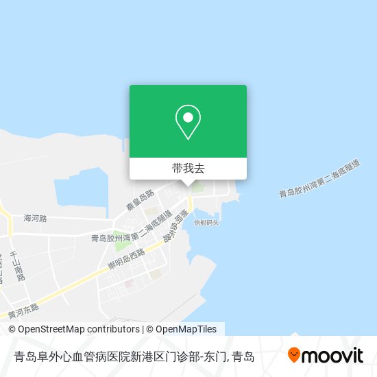 青岛阜外心血管病医院新港区门诊部-东门地图