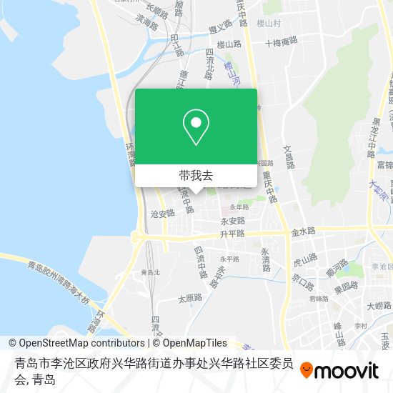 青岛市李沧区政府兴华路街道办事处兴华路社区委员会地图