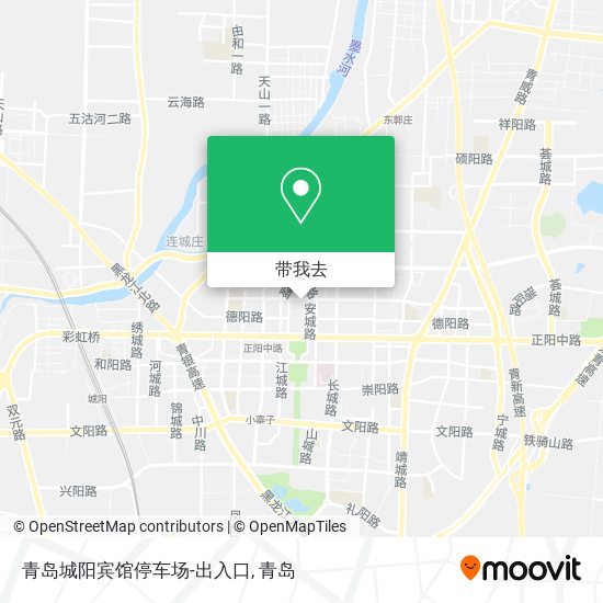 青岛城阳宾馆停车场-出入口地图