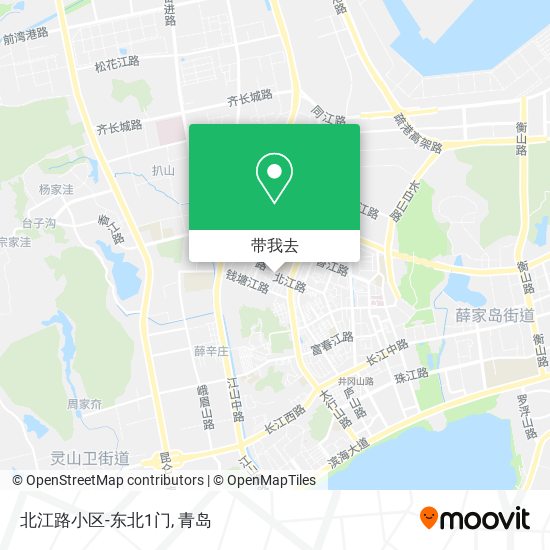 北江路小区-东北1门地图