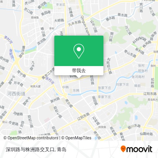 深圳路与株洲路交叉口地图