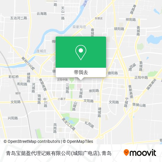青岛宝懿盈代理记账有限公司(城阳广电店)地图