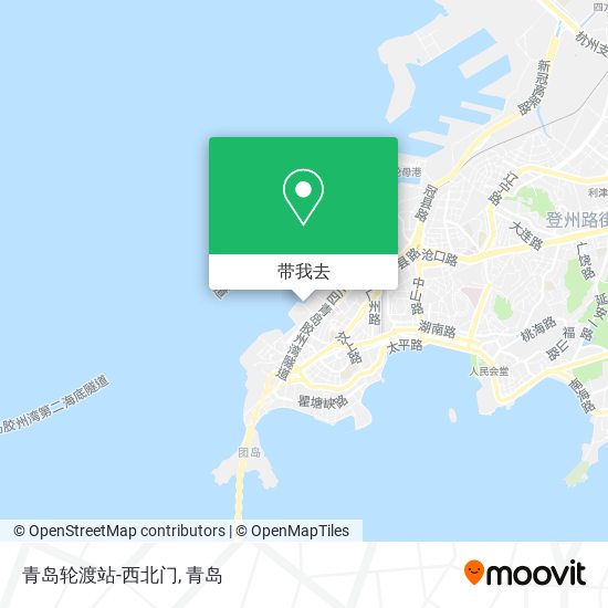 青岛轮渡站-西北门地图