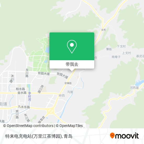 特来电充电站(万里江茶博园)地图