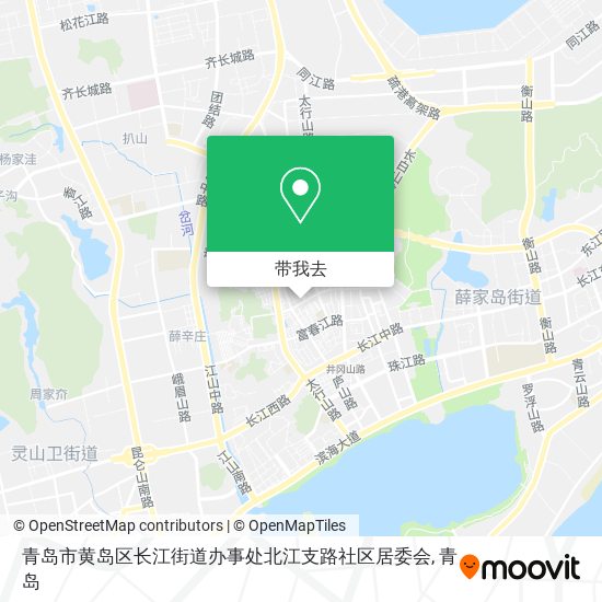 青岛市黄岛区长江街道办事处北江支路社区居委会地图