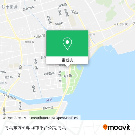 青岛东方至尊-城市阳台公寓地图