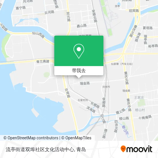 流亭街道双埠社区文化活动中心地图