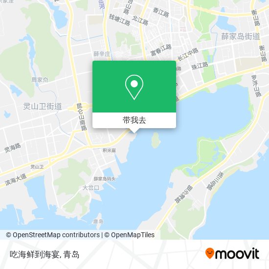 吃海鲜到海宴地图