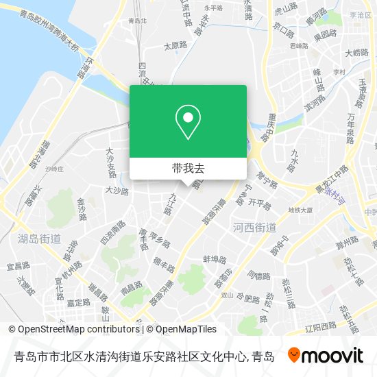 青岛市市北区水清沟街道乐安路社区文化中心地图