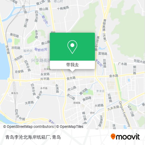 青岛李沧北海岸纸箱厂地图