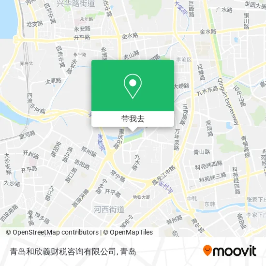 青岛和欣義财税咨询有限公司地图