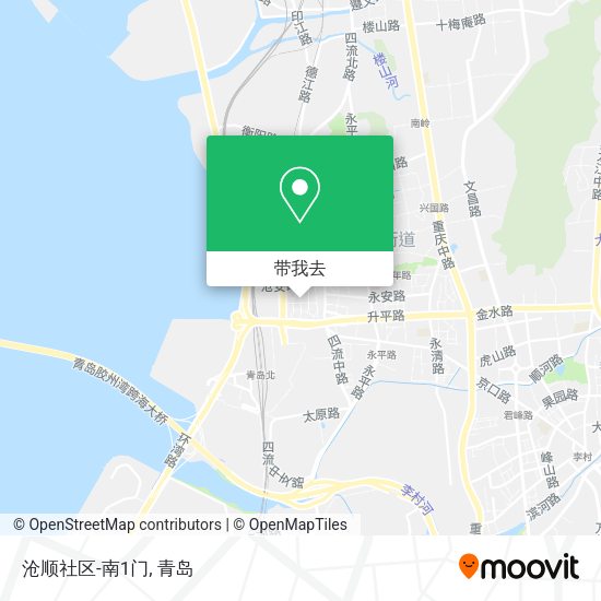 沧顺社区-南1门地图
