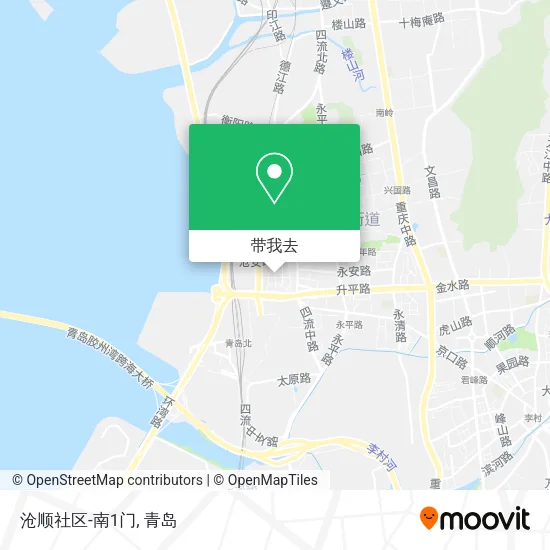 沧顺社区-南1门地图