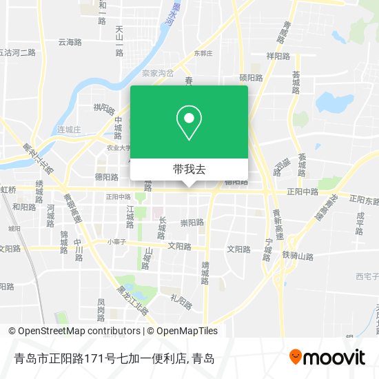 青岛市正阳路171号七加一便利店地图