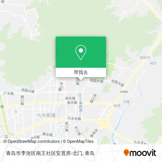 青岛市李沧区南王社区安置房-北门地图
