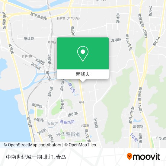 中南世纪城一期-北门地图