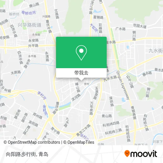 向阳路步行街地图