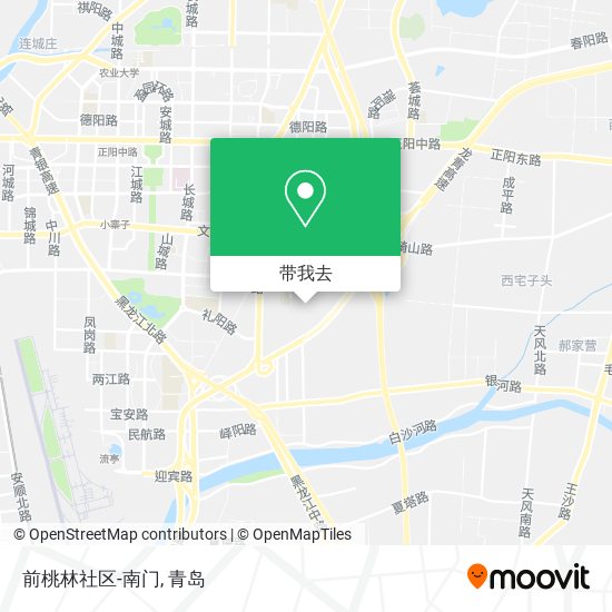 前桃林社区-南门地图