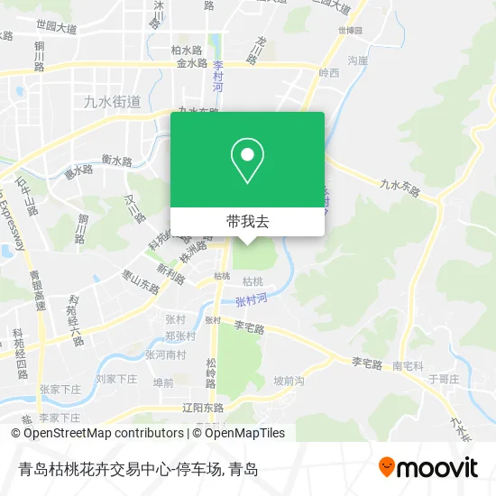 青岛枯桃花卉交易中心-停车场地图