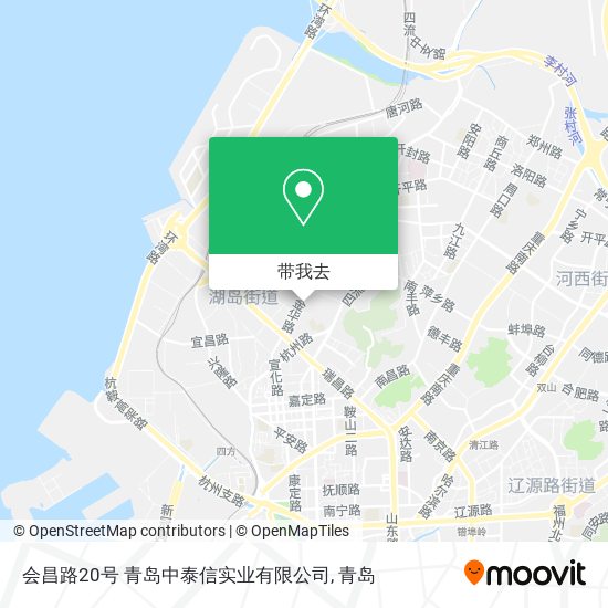 会昌路20号 青岛中泰信实业有限公司地图