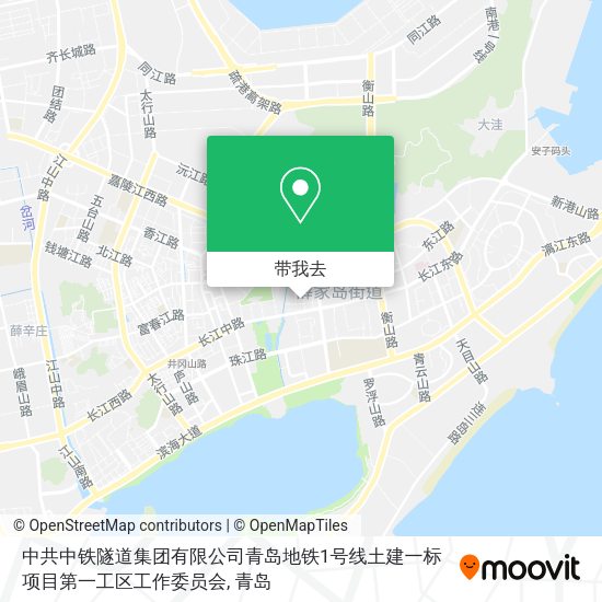 中共中铁隧道集团有限公司青岛地铁1号线土建一标项目第一工区工作委员会地图