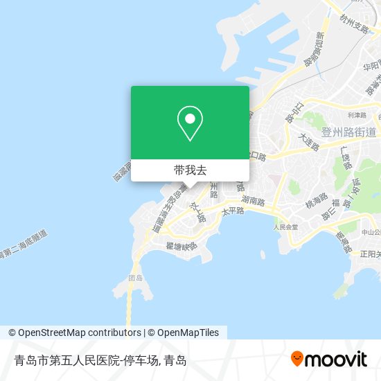 青岛市第五人民医院-停车场地图