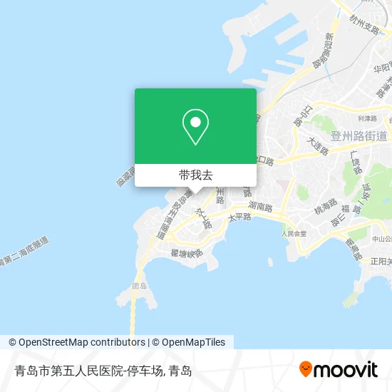 青岛市第五人民医院-停车场地图