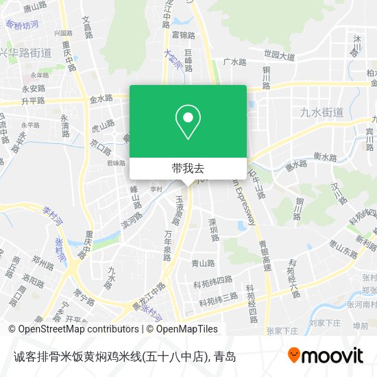 诚客排骨米饭黄焖鸡米线(五十八中店)地图