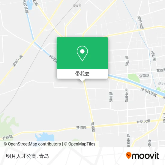 明月人才公寓地图
