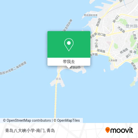 青岛八大峡小学-南门地图