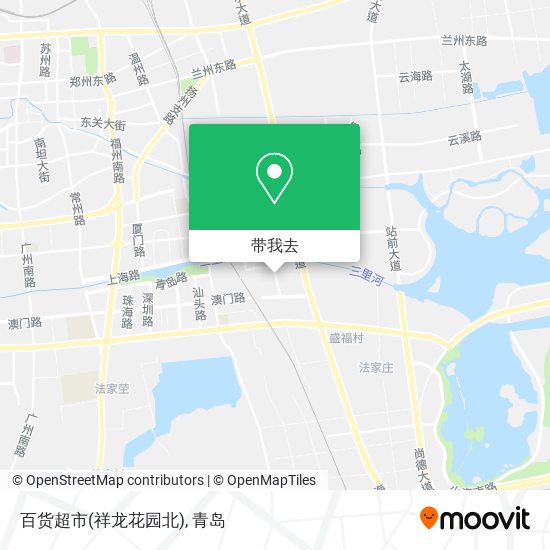 百货超市(祥龙花园北)地图