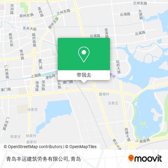 青岛丰运建筑劳务有限公司地图