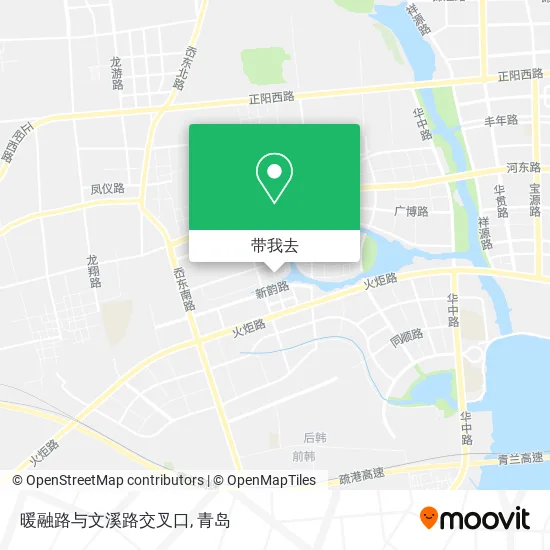 暖融路与文溪路交叉口地图