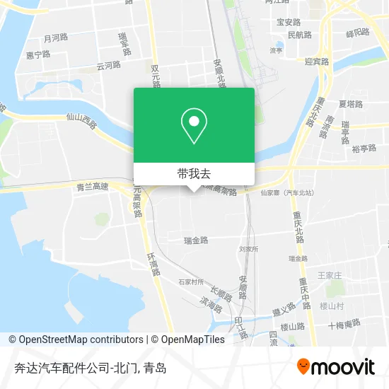 奔达汽车配件公司-北门地图