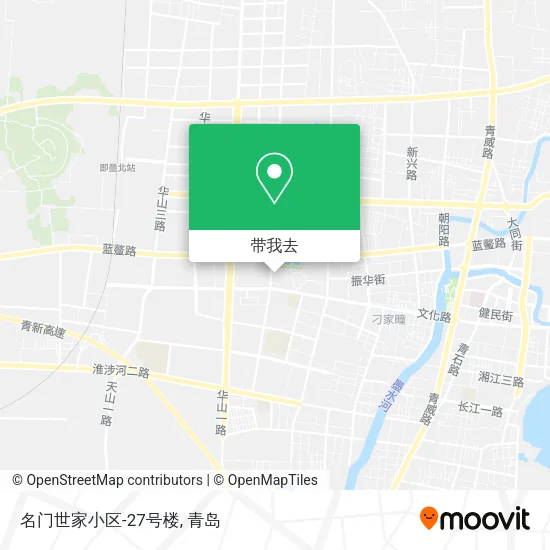 名门世家小区-27号楼地图