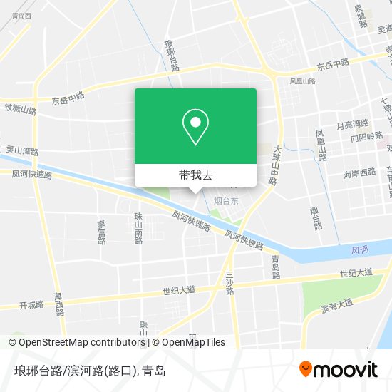 琅琊台路/滨河路(路口)地图