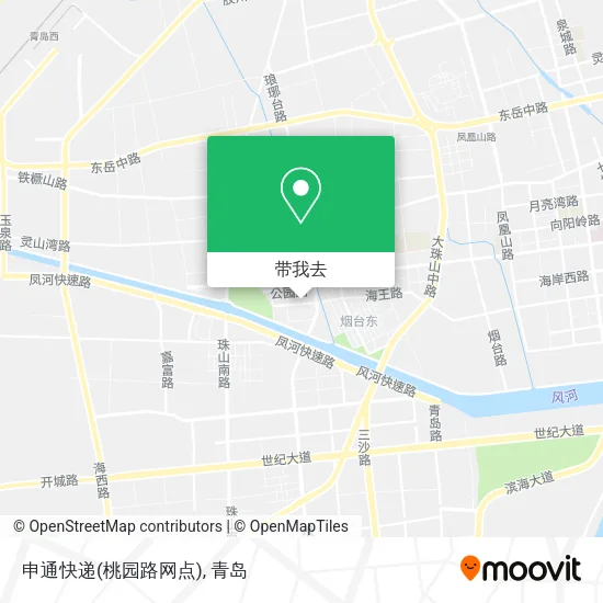 申通快递(桃园路网点)地图