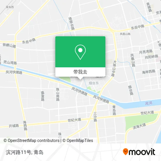 滨河路11号地图