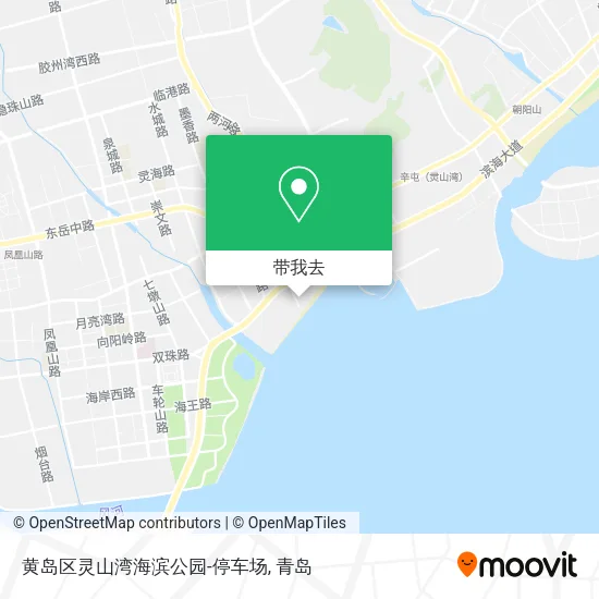 黄岛区灵山湾海滨公园-停车场地图