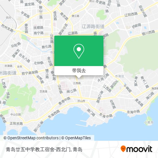 青岛廿五中学教工宿舍-西北门地图