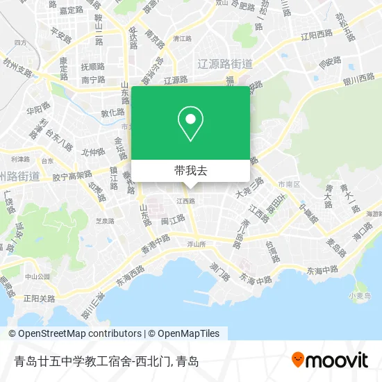 青岛廿五中学教工宿舍-西北门地图
