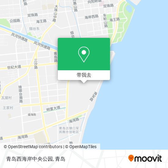 青岛西海岸中央公园地图