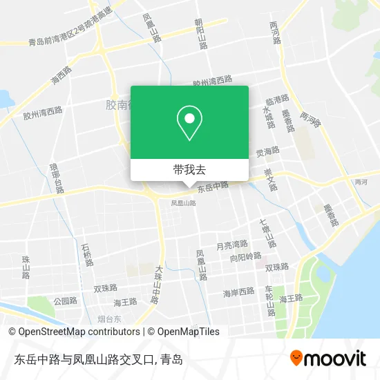 东岳中路与凤凰山路交叉口地图